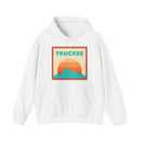 Truckee, California Mountain Sun Hoodie - Unisex Hooded Sweatshirt, Travel Sweatshirt, Sunset-4