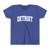 Detroit, Michigan Youth Graphic Tee - Kids Detroit T Shirt