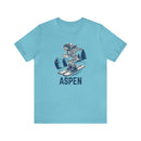 Aspen, Colorado T-Shirt - Skeleton Skier Unisex Aspen Shirt-1