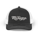 Michigan Snapback Trucker Cap - Embroidered Michigan Hat-2