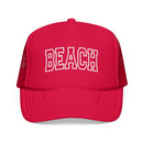 Beach Trucker Hat — Vintage College Foam Mesh Cap-3