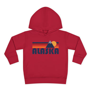 Buy vintage-red Alaska Toddler Hoodie - Unisex Mountain Pullover Sweatshirt, Kids Hooded Jumper, Alaska Souvenir