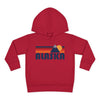 Alaska Toddler Hoodie - Unisex Mountain Pullover Sweatshirt, Kids Hooded Jumper, Alaska Souvenir