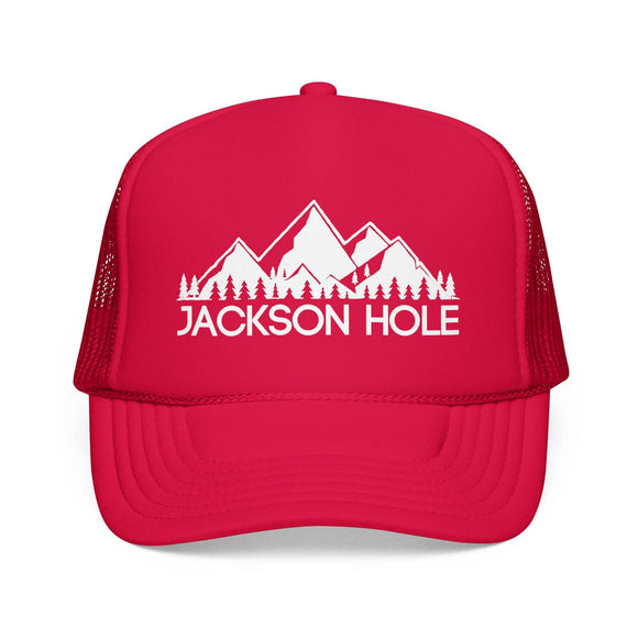 Kids Jackson Hole, Wyoming Trucker Hat - Youth Snapback Cap