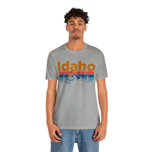 Idaho T-Shirt - Mountain Sunset Unisex Idaho Shirt