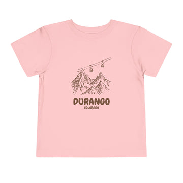 Buy pink Durango, Colorado Toddler T-Shirt — Vintage Gondola Ski Mountain Tee
