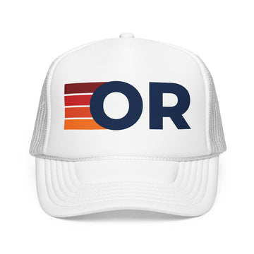 Buy white Oregon Trucker Hat - OR retro cap
