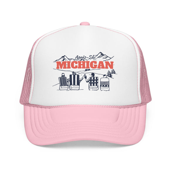 Michigan Après-ski Trucker Hat — Foam Mesh Cap