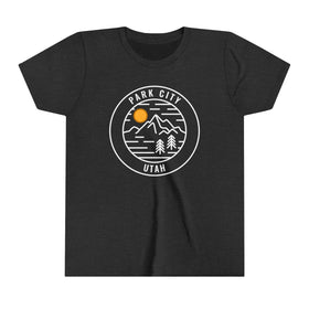 Park City, Utah Youth Shirt - Retro Mountain Park City Kid's T-Shirt