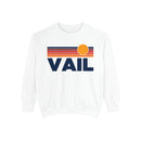 Vail, Colorado Sunset Stripes Sweatshirt | Comfort Colors - 100% Cotton-2