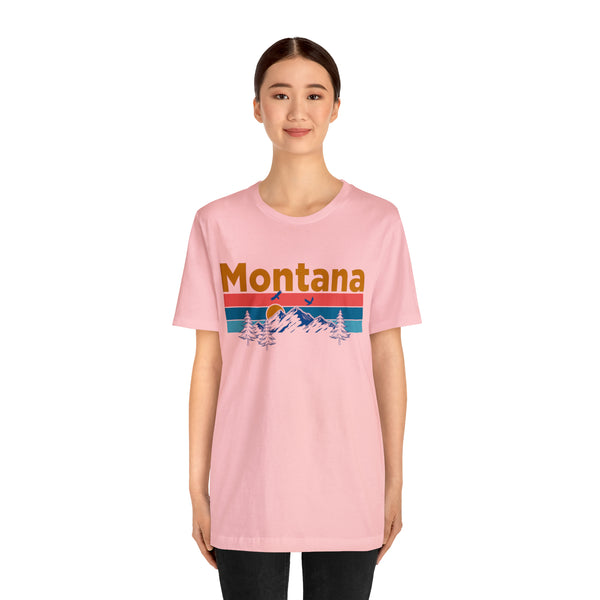 Montana T-Shirt - Mountain Sunset Unisex Montana Shirt