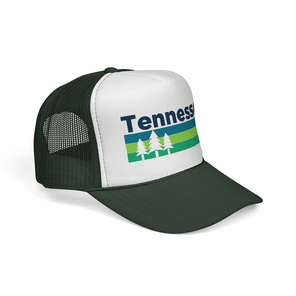 Tennessee Retro Trees Trucker Hat - Vintage Style Tennessee Cap