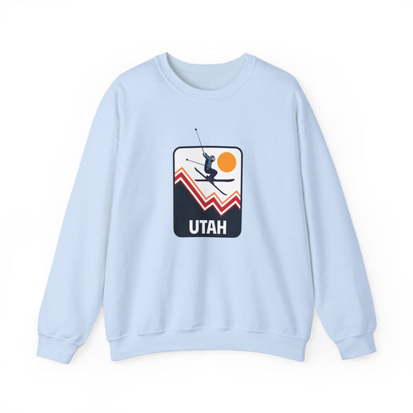 Utah Sweatshirt - Unisex Snow Ski Jump Utah Sweatshirt