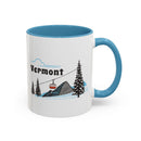 Vermont Retro Snow Skiing Mountain 11 oz Mug, Ski Lodge Decor Coffee Cup, Mountain Gondola Lover Gift, Retro Skiing Mug-14