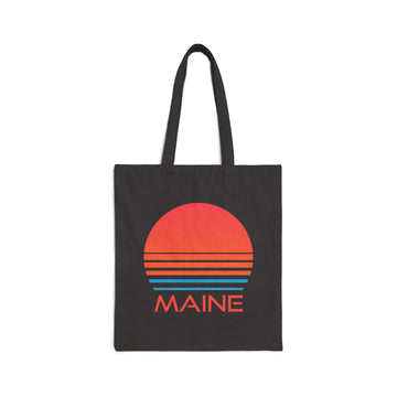 Maine Cotton Canvas Maine Tote Bag - Retro 80s - Retro Sunset - 0