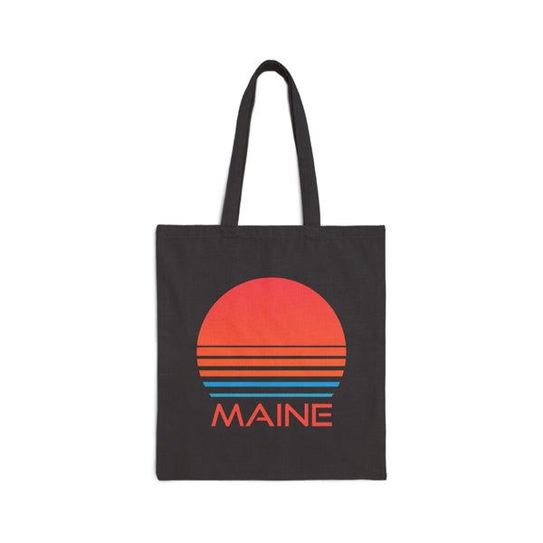 Maine Cotton Canvas Maine Tote Bag - Retro 80s