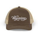 Wyoming Snapback Trucker Cap - Embroidered Wyoming Hat-3