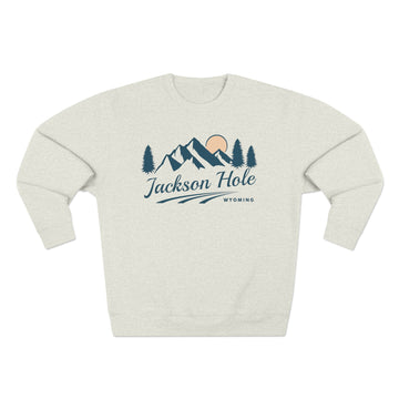 Buy oatmeal-heather Premium Jackson Hole, Wyoming Sweatshirt - Unisex Sweatshirt