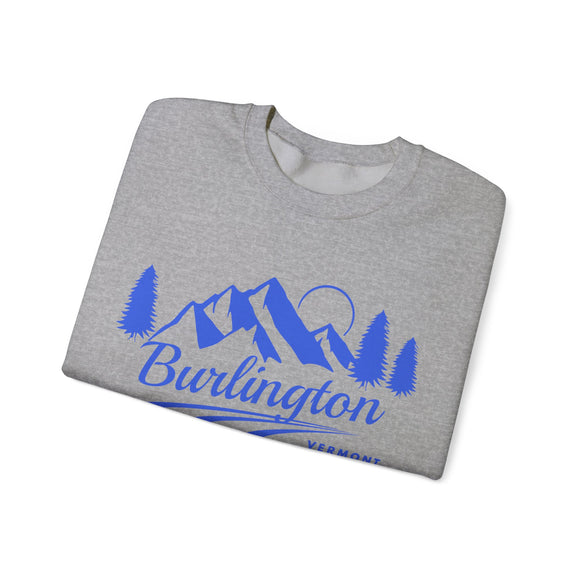Burlington, Vermont Sweatshirt - Unisex Mountain Burlington Sweatshirt