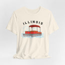 Illinois T Shirt - Retro Pontoon Boat Illinois Tee-11
