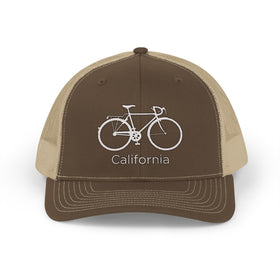 Buy brown-khaki California Snapback Trucker Cap - Embroidered California Hat