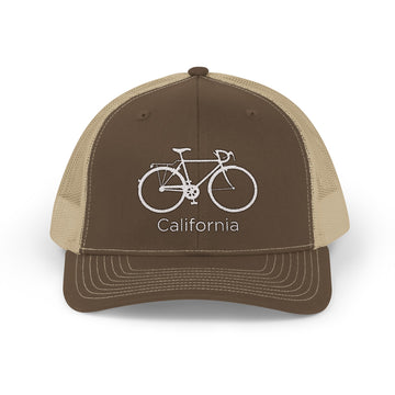 Buy brown-khaki California Snapback Trucker Cap - Embroidered California Hat
