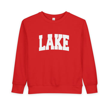 Buy red Lake Toddler Sweatshirt - Lake Toddler Crewneck Sweatshirt