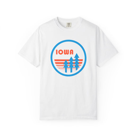 Iowa T Shirt, Comfort Colors Cotton 100% Cotton Trees Tee