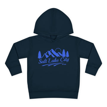Buy navy Salt Lake City, Utah Toddler Hoodie - Unisex Mountain Salt Lake City Pullover Sweatshirt, Kids Hooded Jumper, Utah Souvenir
