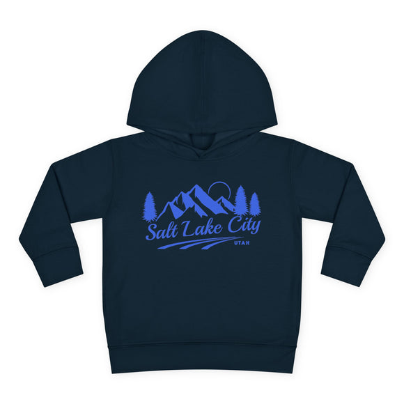 Salt Lake City, Utah Toddler Hoodie - Unisex Mountain Salt Lake City Pullover Sweatshirt, Kids Hooded Jumper, Utah Souvenir