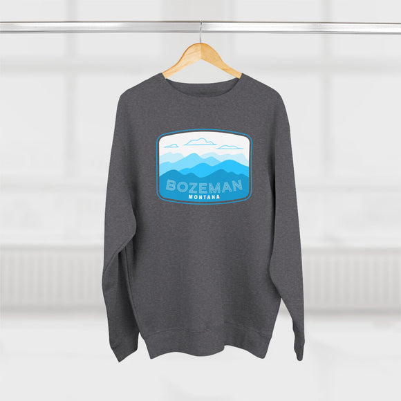 Premium Bozeman, Montana Sweatshirt Unisex Crewneck, Premium Sweatshirt, Crewneck Jumper, Ski Resort Apparel