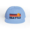 Seattle, Washington retro sunset Surf Cap | vintage striped sun state hat-13