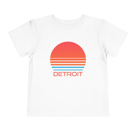 Detroit, Michigan Toddler T-Shirt - Retro 80s Toddler Detroit Shirt