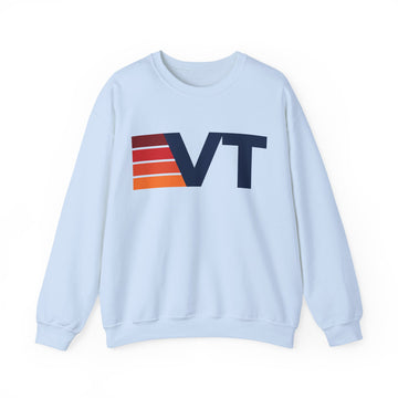 Buy light-blue Vermont Retro Sweatshirt | Retro Stripes Vermont