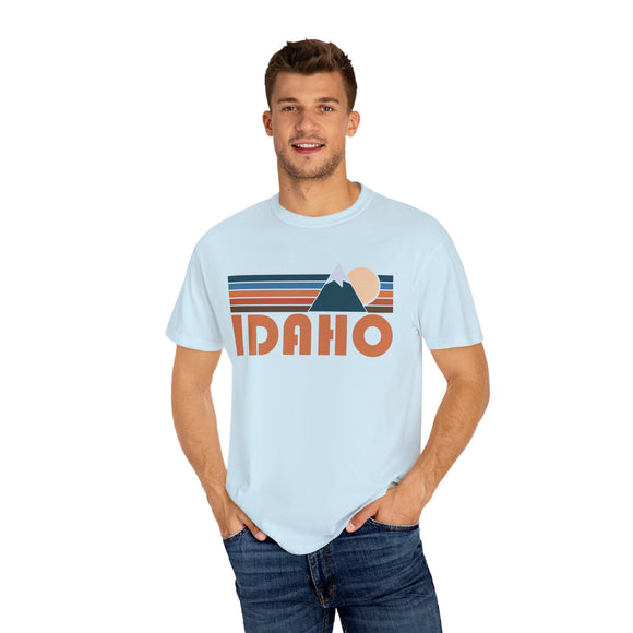 Idaho Graphic Tee, Comfort Colors Retro Unisex T shirt, Mountain Adventure Shirt