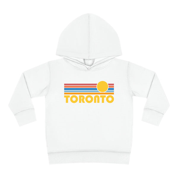 Toronto, Canada Toddler Hoodie - Retro Sunrise Unisex Toronto Toddler Sweatshirt