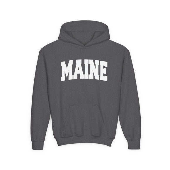 Maine Youth Hoodie - Kids Maine Hooded Sweatshirt