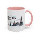 Park City, Utah Retro Snow Skiing Mountain 11 oz Mug, Ski Lodge Decor Coffee Cup, Mountain Gondola  Lover Gift, Retro Skiing Mug-11