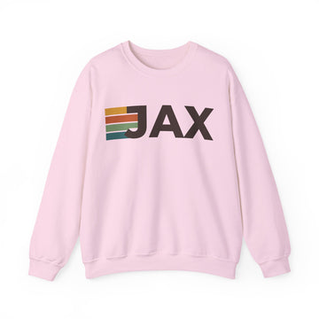 Buy light-pink Jacksonville, Florida JAX Retro Stripe Sweatshirt
