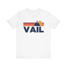 Retro Vail, Colorado T-shirt, Mountain Tee, Vintage Vail Unisex Jersey Shirt, Outdoor Hiking Apparel