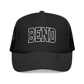 Bend, Oregon Trucker Hat — Vintage College Foam Mesh Bend Cap - 0