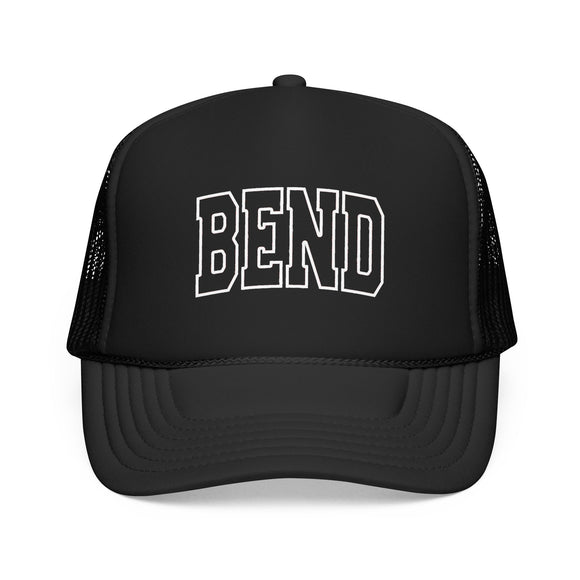 Bend, Oregon Trucker Hat — Vintage College Foam Mesh Bend Cap