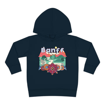 Banff, Canada Toddler Hoodie - Boho Mountain Unisex Banff Toddler Sweatshirt - 0