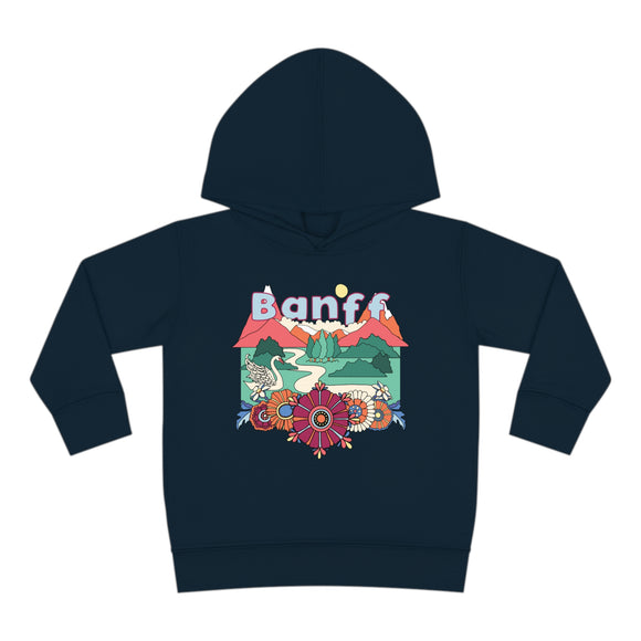Banff, Canada Toddler Hoodie - Boho Mountain Unisex Banff Toddler Sweatshirt