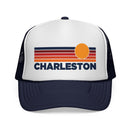 Charleston, South Carolina Retro Sun Trucker Hat - Vintage Style Charleston Cap-4