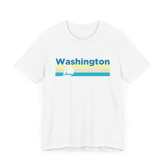 Washington T Shirt - Sailboat Graphic Washington Tee