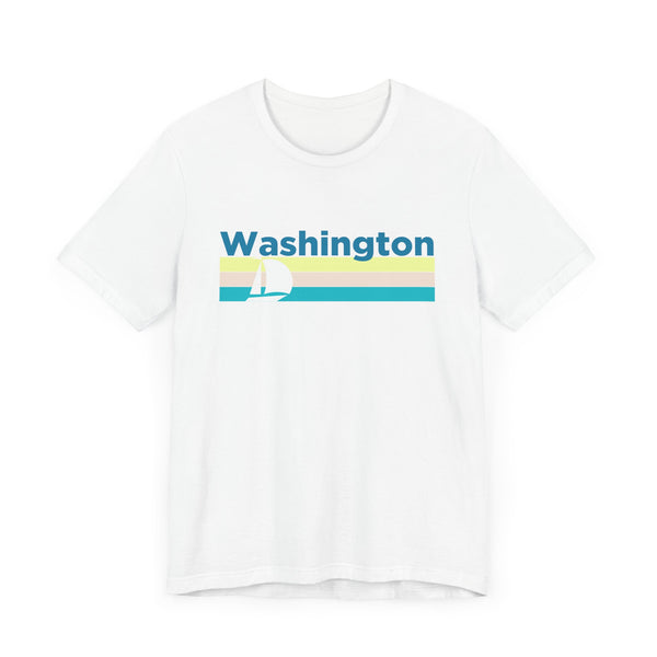 Washington T Shirt - Sailboat Graphic Washington Tee