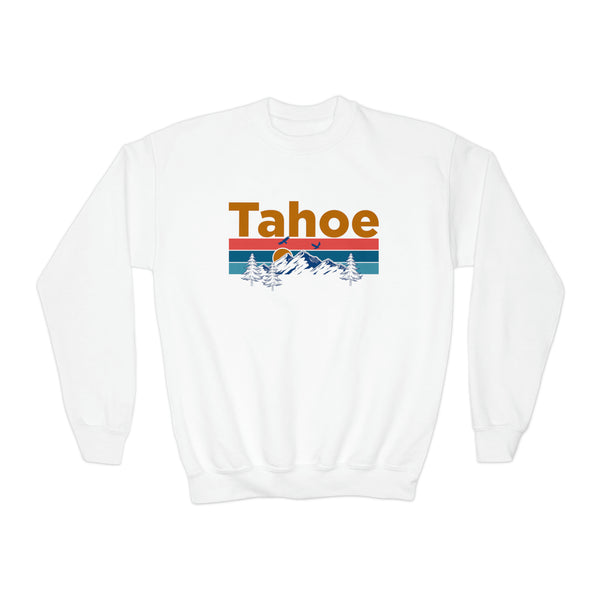 Lake Tahoe, California Youth Sweatshirt - Unisex Kid's Lake Tahoe Crewneck Sweatshirt