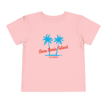 Buy pink Anna Maria Island, Florida Toddler T-Shirt - Retro Palm Tree Toddler Anna Maria Island Shirt