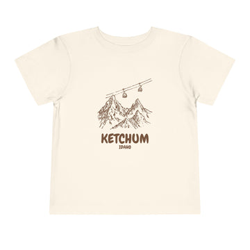 Ketchum, Idaho Toddler T-Shirt — Vintage Gondola Ski Mountain Tee